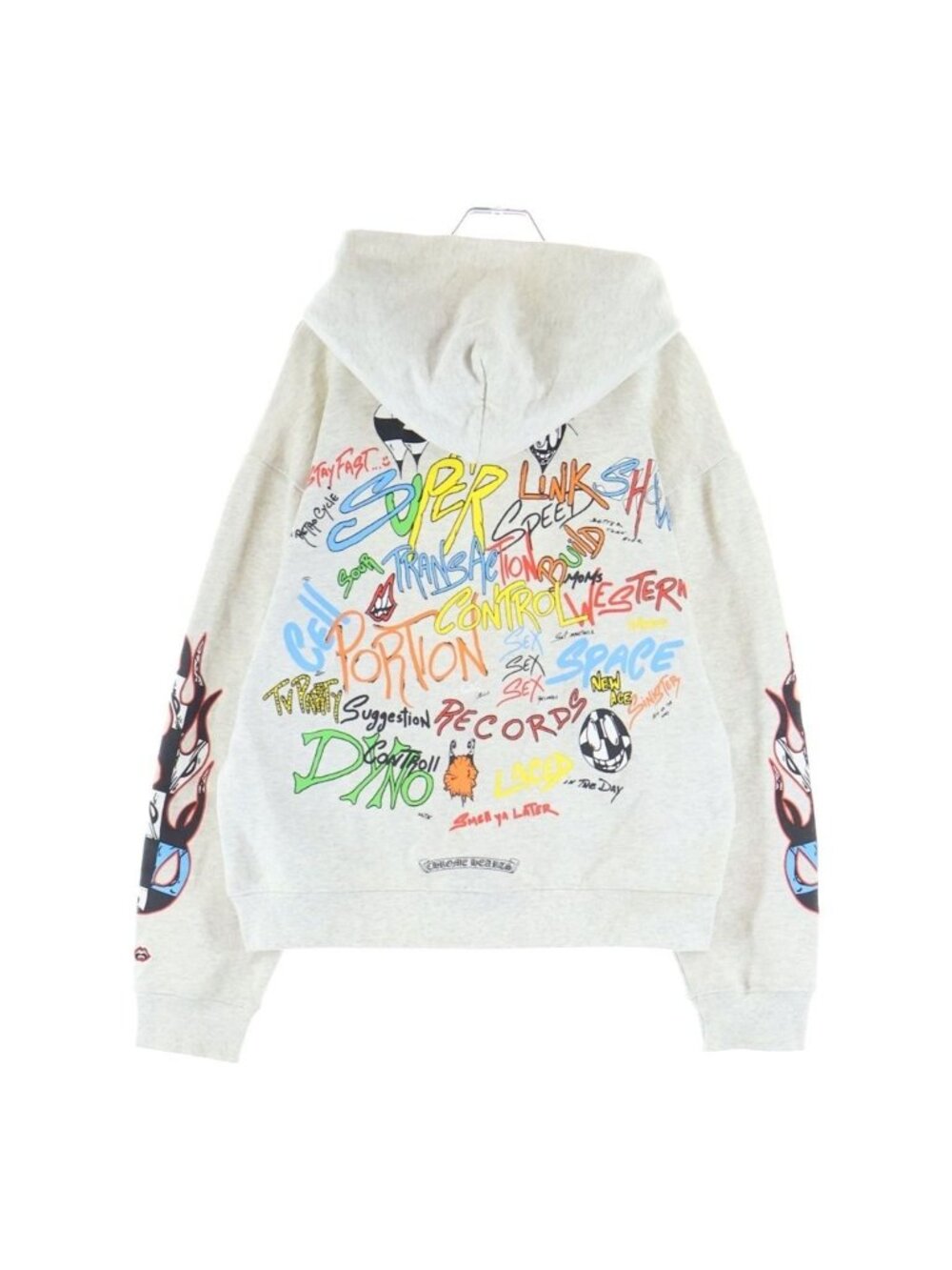 Chrome Hearts Matty Boy Ppo Brain HD Plvr Boy Pullover Hoodie Gray